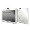 Θήκη laptop Guess GUCS14PSATLG 13/14 ίντσες, Saffiano Triangle, ασημί
