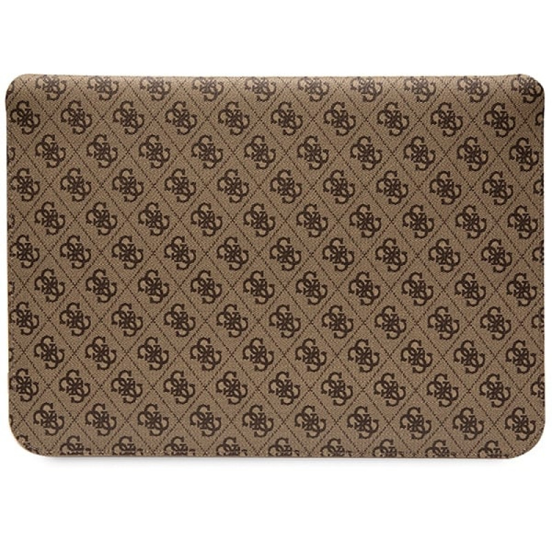 Θήκη laptop Guess GUCS14PS4SGW 14", 4G Stripe Metal Logo, καφέ