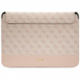 Θήκη laptop Guess GUCS14PS4SGP 14 ιντσών, 4G Stripe Metal Logo, ροζ