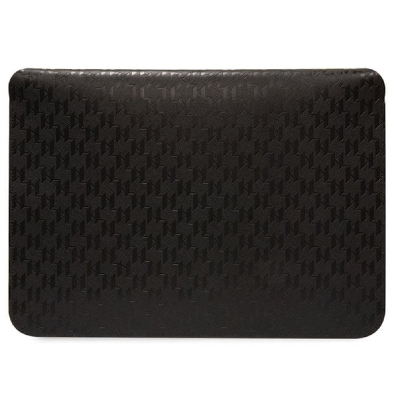 Θήκη Laptop Karl Lagerfeld KLCS14SAKLHPK για 14 ίντσες, μαύρη, Saffiano Monogram Plaque