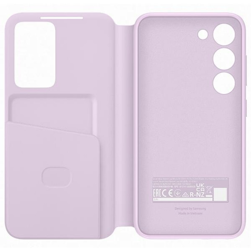 Θήκη πορτοφόλι Samsung Galaxy S23 Smart View Wallet Case EF-ZS911CV, λεβάντα