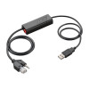 HP Poly APU-76 Ηλεκτρονικός προσαρμογέας hook-switch για ακουστικά, συμμορφούμενος με TAA (85R00AA)