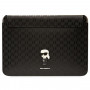 Θήκη Laptop Karl Lagerfeld KLCS14SAKHPKK για 14", μαύρη, Saffiano Monogram Ikonik