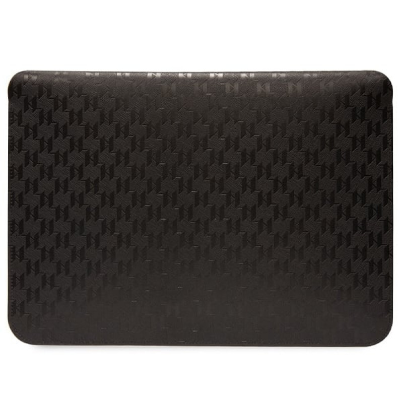 Θήκη Laptop Karl Lagerfeld KLCS14SAKHPKK για 14", μαύρη, Saffiano Monogram Ikonik