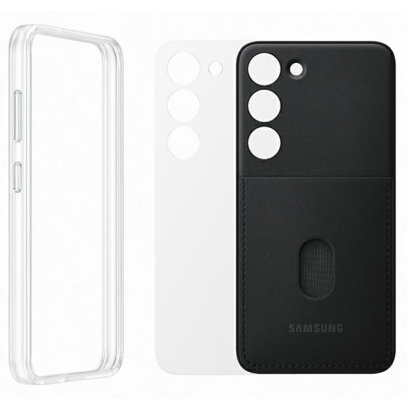 Θήκη πλαισίου Samsung Galaxy S23 Frame Cover EF-MS911CB, μαύρη