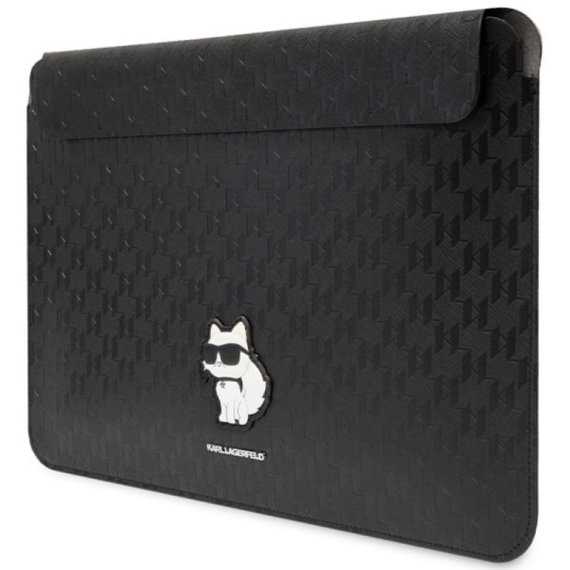 Θήκη Laptop Karl Lagerfeld KLCS14SAKHPCK για 14", μαύρη, Saffiano Monogram Choupette