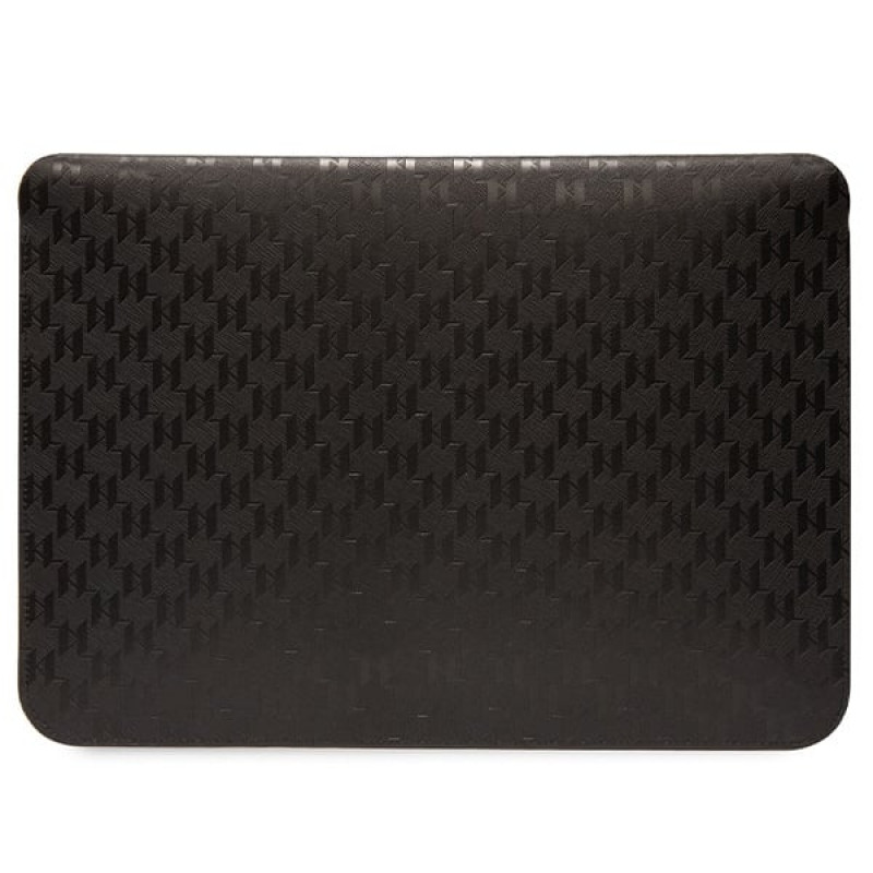 Θήκη Laptop Karl Lagerfeld KLCS14SAKHPCK για 14", μαύρη, Saffiano Monogram Choupette
