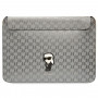 Θήκη Laptop Karl Lagerfeld KLCS14SAKHPKG για 14 ίντσες, ασημί, Saffiano Monogram Ikonik