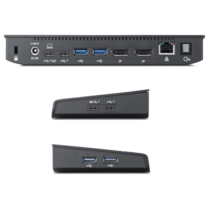 Fujitsu PR09 S26391-F6007-L500 επαναλήπτης θυρών, USB-C, 2 x DP, 120 W