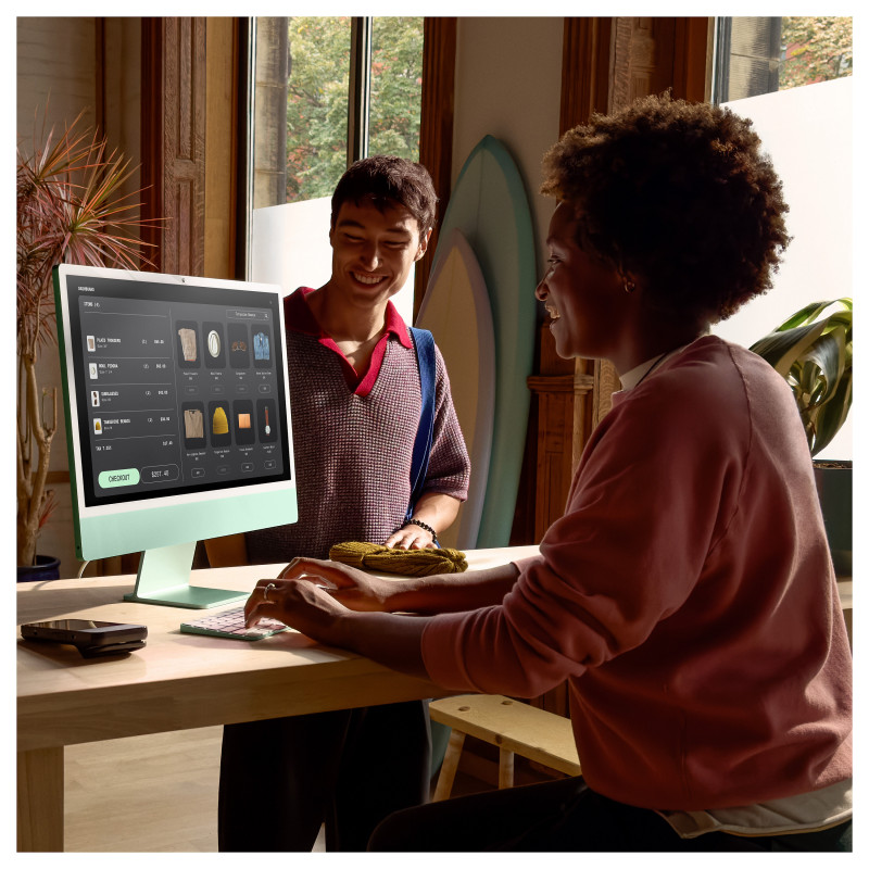 Apple iMac Z1E2 23.5" (59.62 cm) M4 8πύρηνη CPU, 16 GB RAM, 1 TB SSD, macOS, ασημί