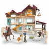 Schleich Horse Club παραλίμνια βίλα και πάντοκ σετ παιχνιδιού 42785