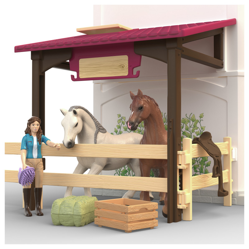 Schleich Horse Club παραλίμνια βίλα και πάντοκ σετ παιχνιδιού 42785