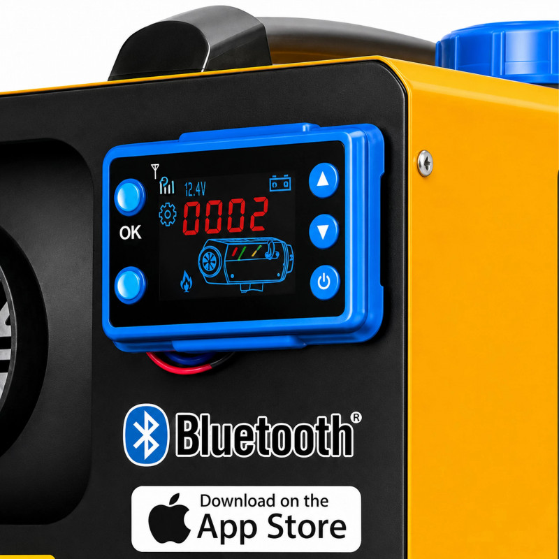 Extralink EX.82924 Θερμοπομπός αέρα πετρελαίου Webasto 8 kW, 12/24 V, Bluetooth