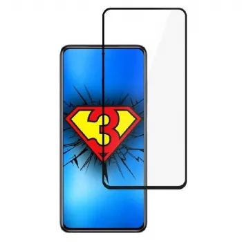 3MK Hard Glass Max Lite Μεμβράνη Προστασίας Οθόνης για Xiaomi Poco X3 NFC / Poco X3 Pro - Μαύρο