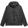 4F γυναικείο Deep Black ελαφρύ μπουφάν με φερμουάρ SS23 TJACF015