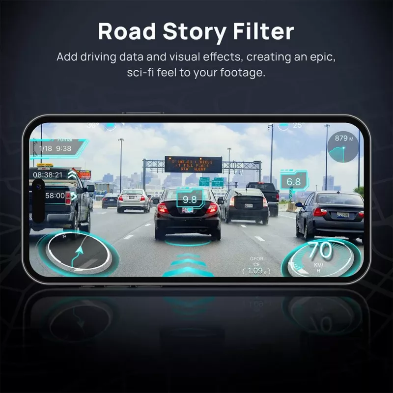 70mai Dash Cam 4K Omni X800 Μαύρο