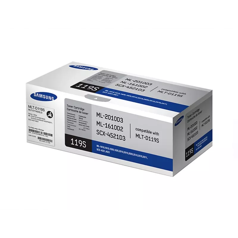 Samsung MLT-D119S Original Τόνερ Μαύρο, 3000 σελίδες, Μαύρο, 1 τεμ.