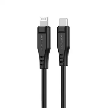 Acefast Apple Lightning σε USB-C Καλώδιο 1,2m 30W 3A MFI-πιστοποιημένο Καλώδιο Ταχείας Φόρτισης και Συγχρονισμού Δεδομένων Μαύρο