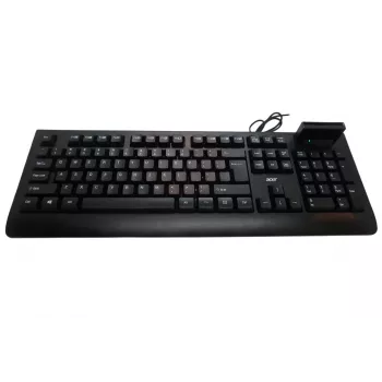 Acer AKW320 Ενσύρματο Πληκτρολόγιο με Αναγνώστη Smartcard, US-International-Layout, Μαύρο
