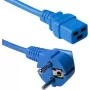ACT 3m γωνιακό καλώδιο τροφοδοσίας Schuko σε C19 μπλε 16A 250V AK5174