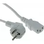 ACT AK5402 καλώδιο τροφοδοσίας λευκό 1m CEE 7/7 σε IEC C13