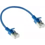 ACT Μπλε 0,15m LSZH U/FTP CAT6A Datacenter Slimline Patchkabel Snagless με RJ45 βύσματα (DC7630)