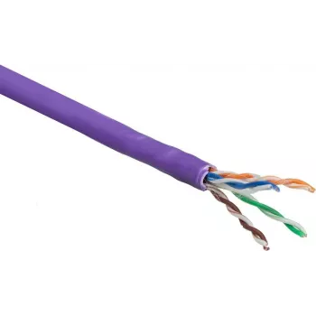 ACT Καλώδιο εγκατάστασης Cat 6 U/UTP Solid, LSZH, CPR Dca, 24AWG, μωβ, 305m (XS6003)