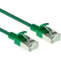 ACT Green 0,15m LSZH U/FTP CAT6A Datacenter Slimline καλώδιο patch Snagless με βύσματα RJ45 (DC7730)