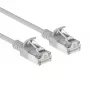 ACT Γκρι 2,5m LSZH S/FTP CAT6A Slimline Snagless Καλώδιο Patch (DB7053)