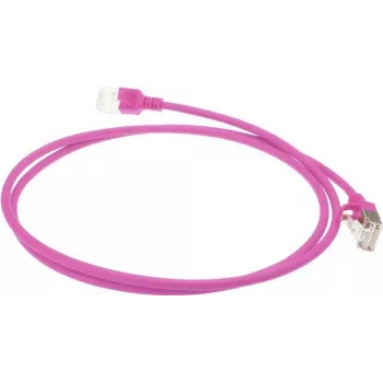 ACT Pink 3m LSZH U/FTP CAT6A Datacenter Slimline Καλώδιο patch Snagless με βύσματα RJ45 (DC7403)