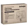 Activejet APB-006W Περιστρεφόμενος οργανωτής γραφείου με διάτρητο πίνακα, Γκρι & Λευκό