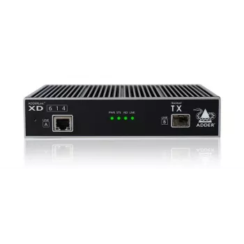 ADDER XD614P-DP DisplayPort KVM Extender, πομπός & δέκτης, ενσύρματο, έως 4000 m μέσω οπτικής ίνας, 1920 x 1200 @ 60Hz, Cat6/Cat6a/Cat7/Cat8.1