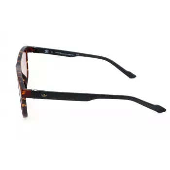 ADIDAS AOR031-092009 Γυαλιά ηλίου ανδρικά, ορθογώνια, μαύρος ματ σκελετός, γκρι φακοί, 54/16/145 mm