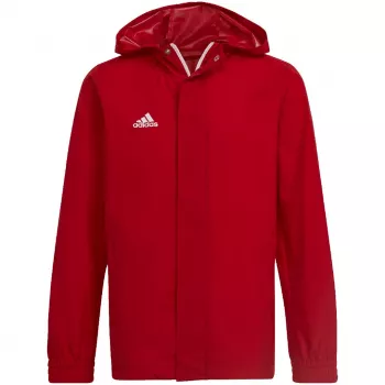adidas Entrada 22 αδιάβροχο μπουφάν ανδρικό κόκκινο/λευκό