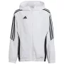 adidas Tiro 24 παιδικό αθλητικό μπουφάν προπόνησης λευκό 128cm