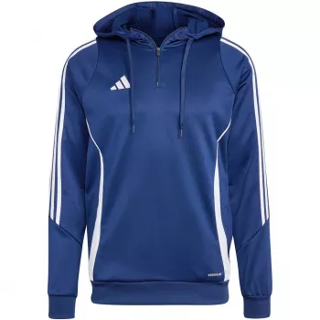 adidas Tiro 24 αθλητικό μπουφάν προπόνησης με κουκούλα μπλε IR9398