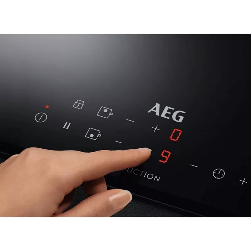 AEG IKB32300CB Επαγωγική Εστία 2 Ζωνών, Touch Control, PowerBoost, Μαύρο