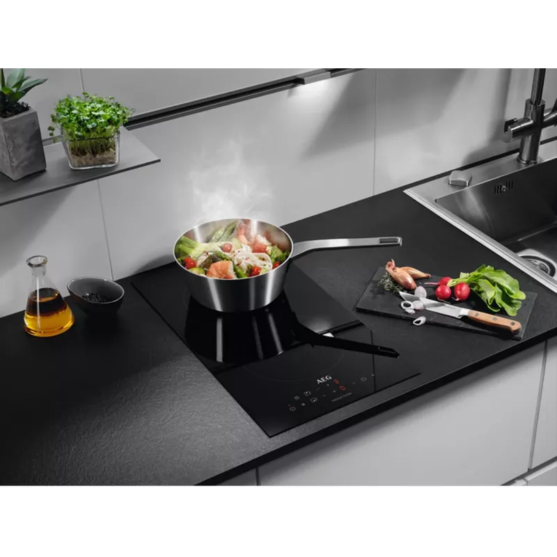 AEG IKB32300CB Επαγωγική Εστία 2 Ζωνών, Touch Control, PowerBoost, Μαύρο