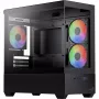 AEROCOOL P300D G-BK-v1 Mini Tower ATX Κουτί, Μαύρο, Tempered Glass