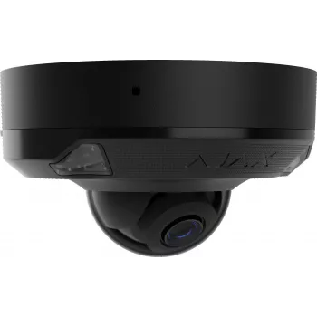 Ajax DomeCam Mini IP Κάμερα 5MP 2,8mm Γυάλινος θόλος Μαύρο (8EU)