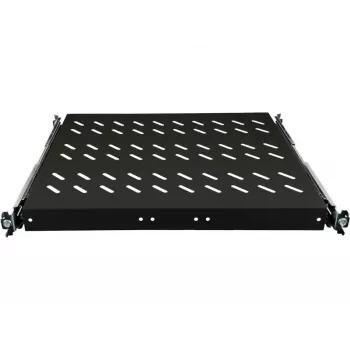 ALANTEC 19 ίντσες 1U συρτάρι 570mm βάθος, μαύρο, στερέωση 4 σημείων
