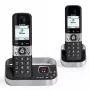 ALCATEL 8517110010 ασύρματο τηλέφωνο DECT με 2 ασύρματα ακουστικά, μαύρο - οθόνη 1,5 inch, αναγνώριση κλήσης, intercom, ECO DECT