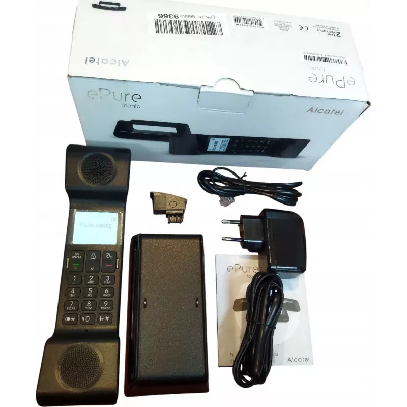 Alcatel ePure Iconic ασύρματο τηλέφωνο DECT (μαύρο)