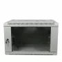 ALLNET 19 ιντσών Επιτοίχιο ντουλάπι 6U 600x600mm Ανοιχτό γκρι Flat Pack σειρά SMA