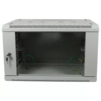 ALLNET 19 ιντσών Επιτοίχιο ντουλάπι 9U 1 τεμ. Βάθος 450mm Ανοιχτό γκρι Flat Pack σειρά SMA