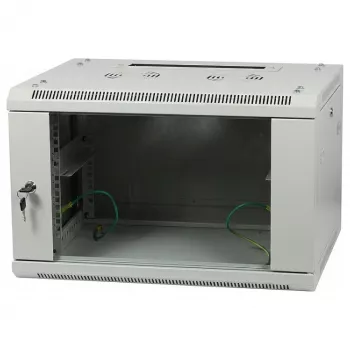 ALLNET 19 ιντσών Επιτοίχιο ντουλάπι 15U 1 τεμ. Βάθος 600mm Ανοιχτό γκρι Flat Pack σειρά SMA