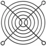 Alphacool 92mm Σχάρα Ανεμιστήρα Ατσάλινη Μαύρη (10336)