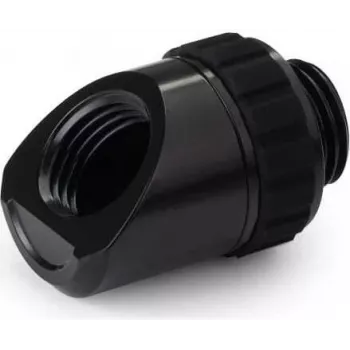 Alphacool Apex Grip Προσαρμογέας 45° AG/IG G1/4 περιστρεφόμενος μαύρος (14808)