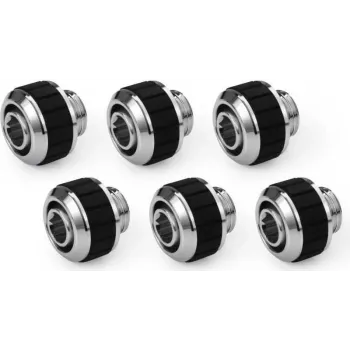 Alphacool Apex Grip Σύνδεσμος Συμπίεσης 13/10mm G1/4 Χρώμιο - Συσκευασία 6 τεμ. 14921
