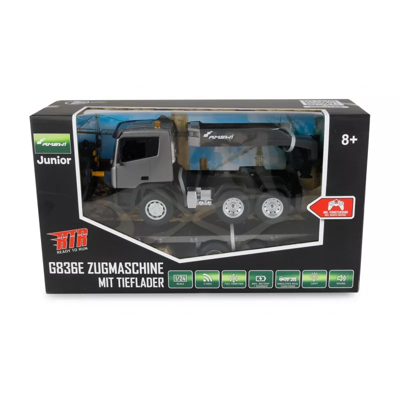 AMEWI RC Τρακτέρ εργοταξίου με πλατφόρμα 1:24 RTR